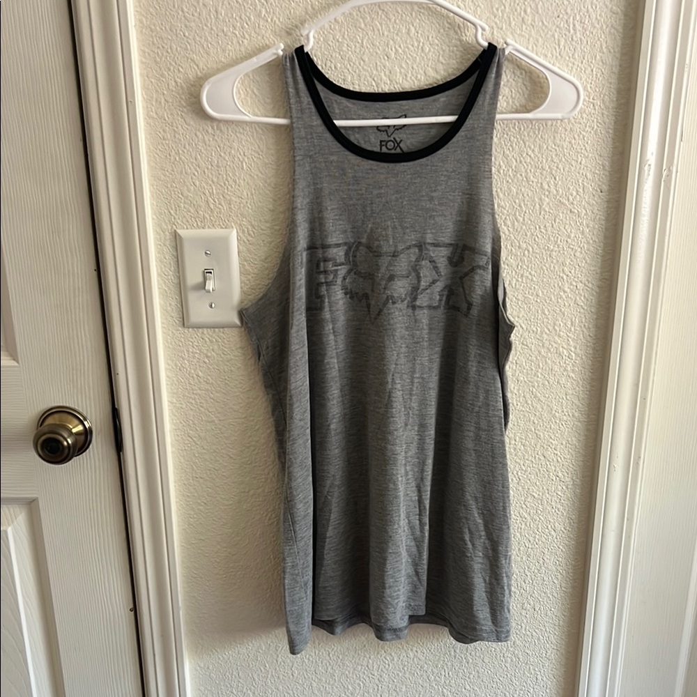 Fox Gray Sleeveless Tank Top